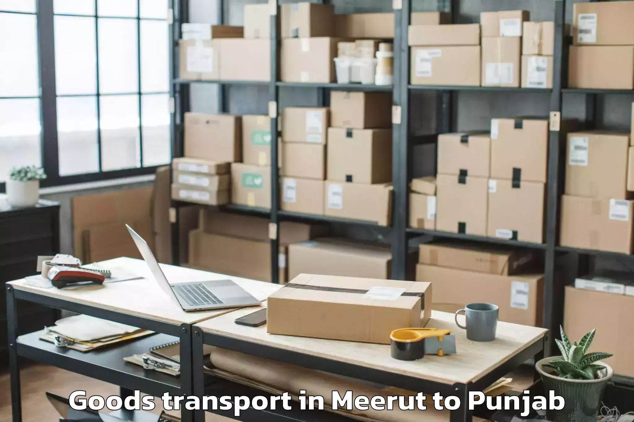 Affordable Meerut to Jaito Goods Transport